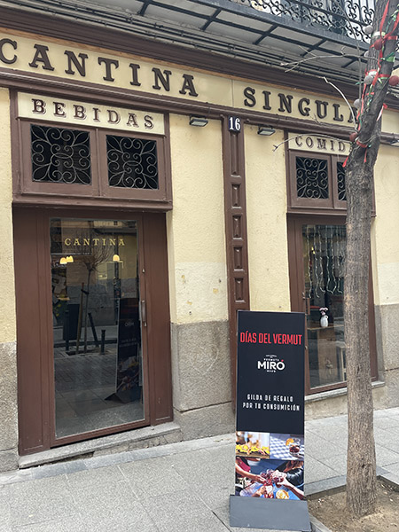 Fachada del Bar 'Cantina Singular'